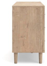 Cielden King Panel Bed, Dresser and Nightstand
