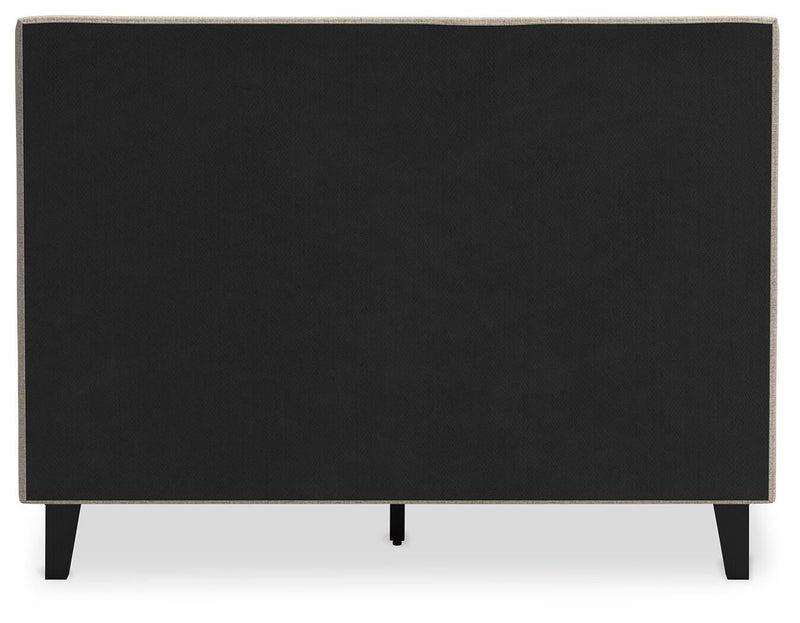 Cielden Full Upholstered Bed with Roll Slats
