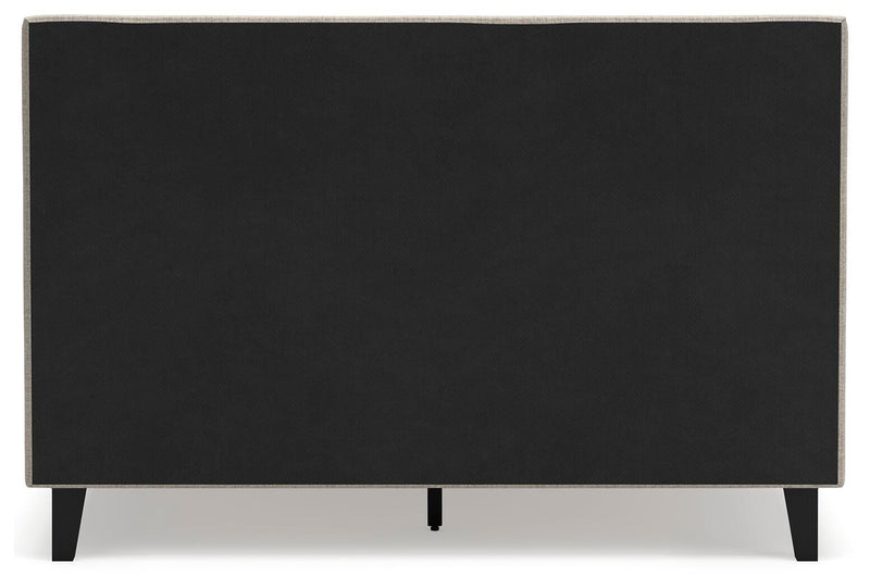 Cielden Queen Upholstered Bed, Dresser and 2 Nightstands