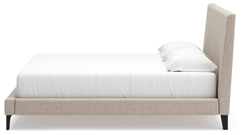Cielden King Upholstered Bed with Roll Slats