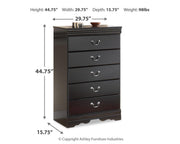 Huey Vineyard Queen Sleigh Bed, Dresser and Chest