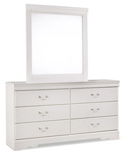 Anarasia Queen Sleigh Bed, Dresser and Mirror