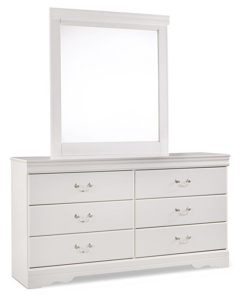 Anarasia Queen Sleigh Bed, Dresser and Mirror