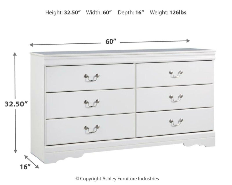 Anarasia Queen Sleigh Bed and Dresser