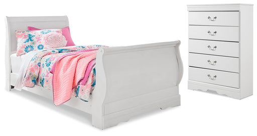 Anarasia Twin Sleigh Bed and Chest