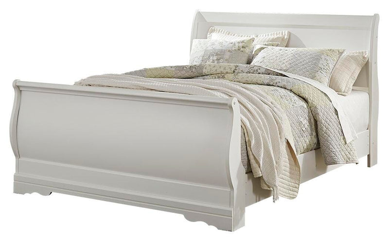 Anarasia Queen Sleigh Bed, Dresser and Mirror