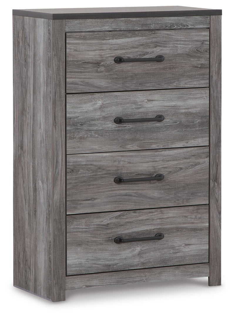 Bronyan King Panel Bed, Dresser, Mirror, Chest and 2 Nightstands