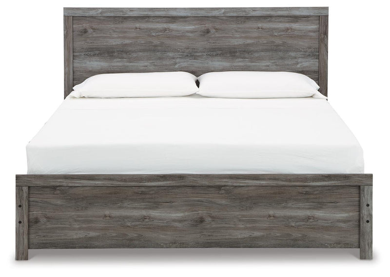 Bronyan King Panel Bed, Dresser, Mirror, Chest and 2 Nightstands