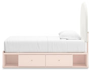 Wistenpine Twin Upholstered Panel Bed with Storage