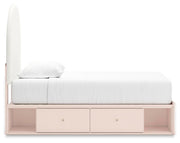Wistenpine Twin Upholstered Panel Bed with Storage