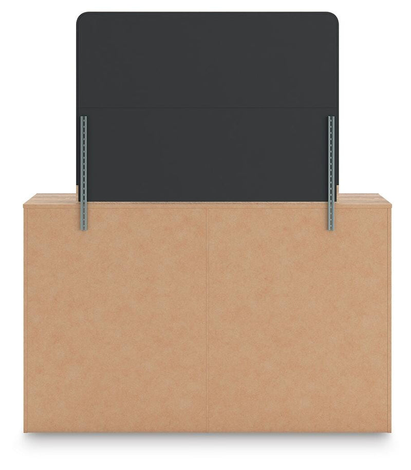 Kinlanni King Upholstered Panel Bed, Dresser, Mirror and Nightstand