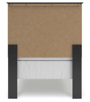 Maribel Twin Panel Bed and Nightstand