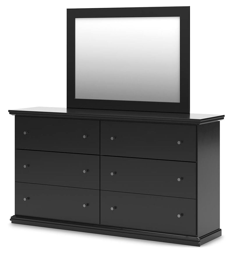 Maribel Queen Panel Bed, Dresser, Mirror, Chest and 2 Nightstands