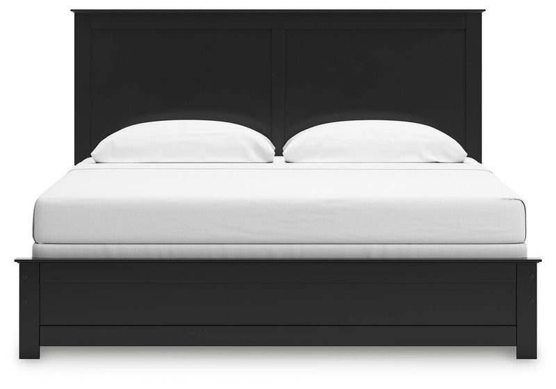 Maribel King Panel Bed with Dresser and Mirror