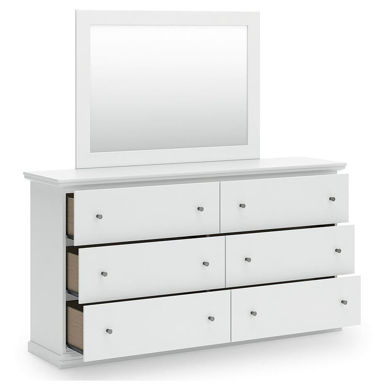 Bostwick Shoals King Panel Bed, Dresser, Mirror and 2 Nightstands