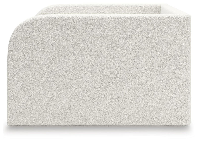 Arloster Full Upholstered Day Bed, Dresser and Mirror