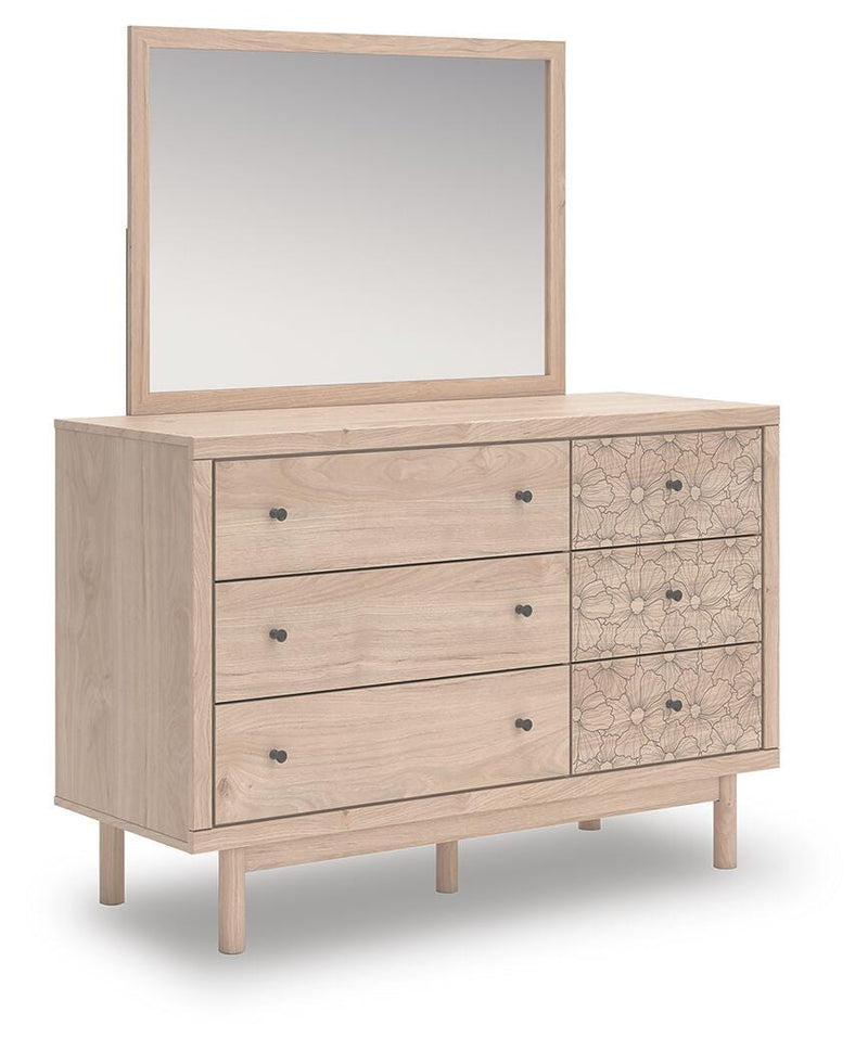 Arloster Full Panel Storage Bed, Dresser, Mirror and Nightstand