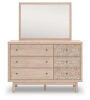 Arloster Twin Upholstered Day Bed, Dresser and Mirror