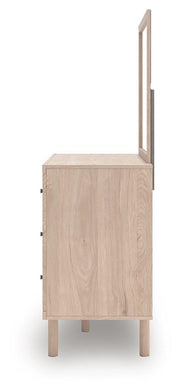 Arloster Full Upholstered Panel Bed, Dresser and Mirror