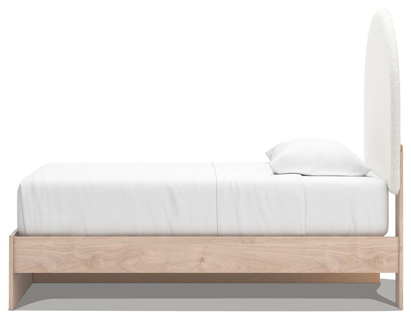 Arloster Twin Upholstered Panel Bed with Storage