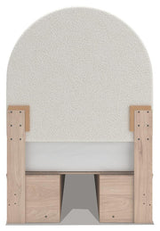 Arloster Twin Upholstered Panel Bed with Storage