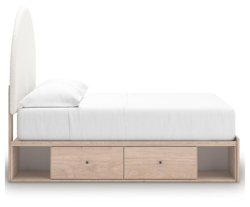 Arloster Full Upholstered Panel Bed with Storage