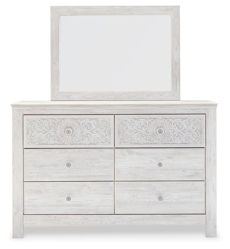 Paxberry Queen Panel Bed, Dresser, Mirror, Chest and 2 Nightstands