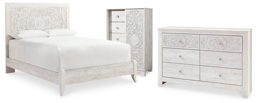 Paxberry Queen Panel Bed, Dresser and Chest