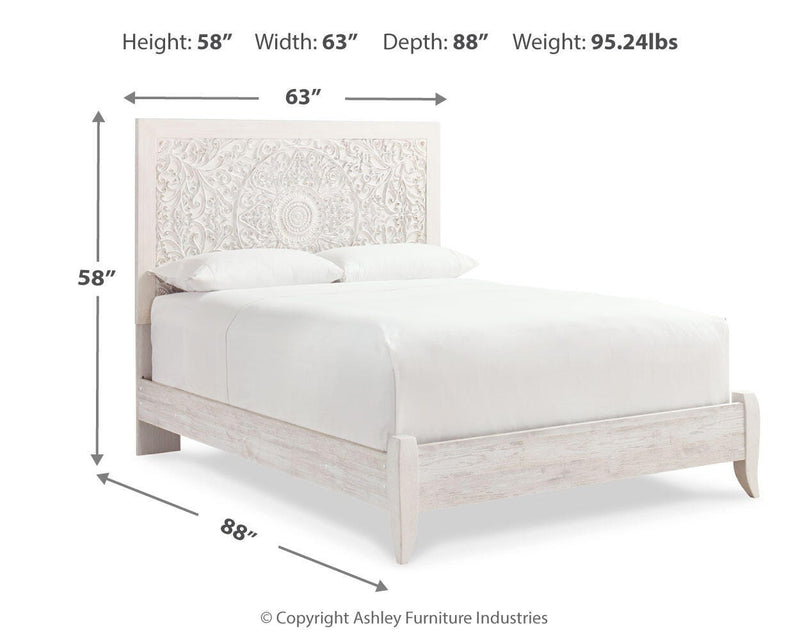 Paxberry Queen Panel Bed, Dresser and Mirror