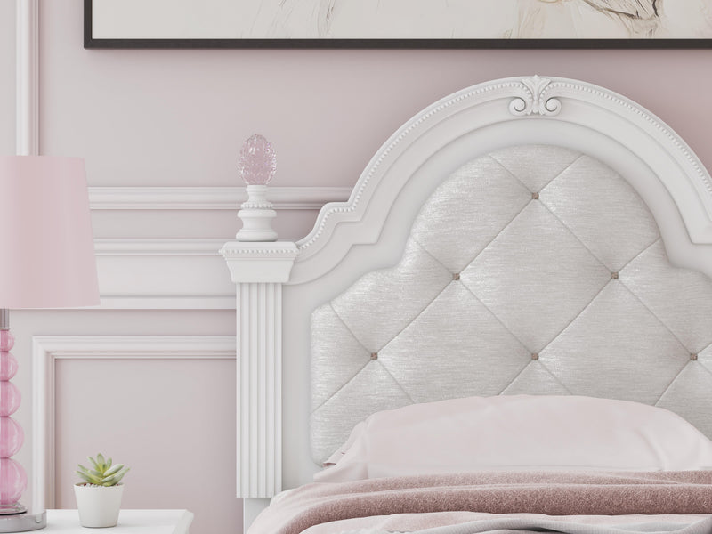 Kozlani Twin Upholstered Panel Bed
