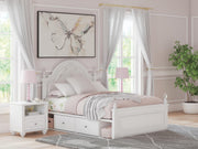 Kozlani Full Upholstered Panel Bed with Storage