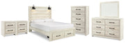 Cambeck Queen Panel Storage Bed, Dresser, Mirror, Chest and 2 Nightstands