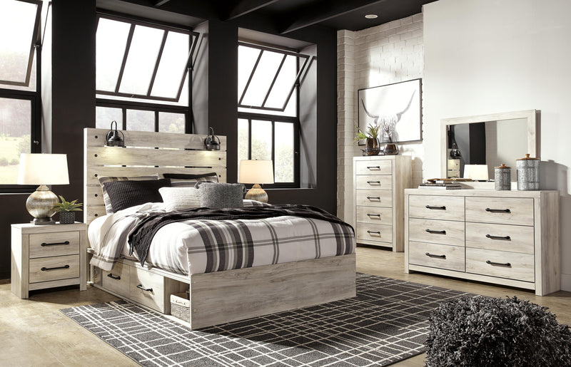 Cambeck Queen Panel Bed with 2 Storage Drawers