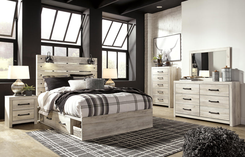 Cambeck Queen Panel Bed with 4 Storage Drawers