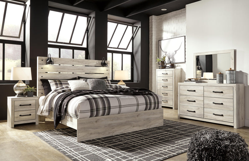 Cambeck King Panel Bed, Dresser, Mirror, Chest and 2 Nightstands