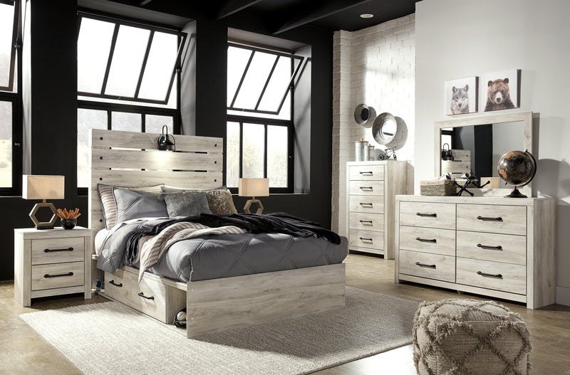 Cambeck Full Panel Bed with 2 Storage Drawers