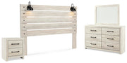 Cambeck King Panel Headboard, Dresser, Mirror and Nightstand