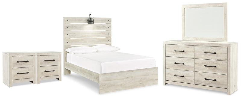 Cambeck Full Panel Bed, Dresser, Mirror and 2 Nightstands