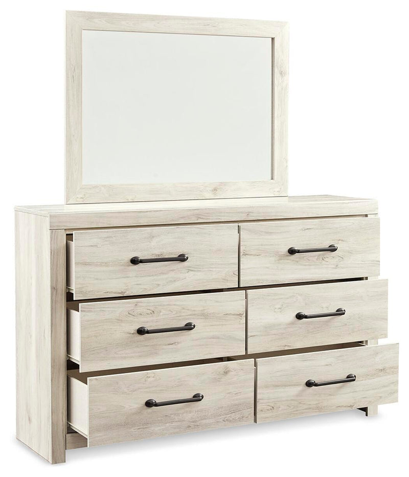Cambeck King Storage Bed, Dresser, Mirror and 2 Nightstands