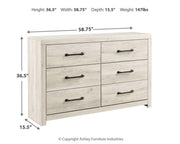 Cambeck Queen Panel Bed with Storage, Dresser and Nightstand