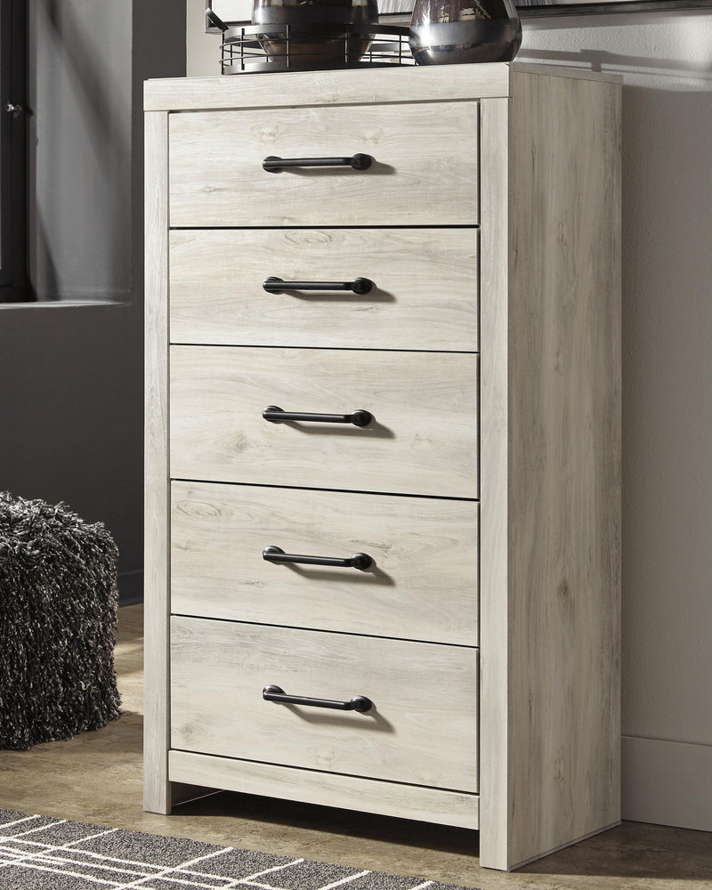 Cambeck Twin Panel Bed, Dresser, Mirror, Chest, and Nightstand
