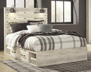 Cambeck Queen Panel Bed with 2 Storage Drawers
