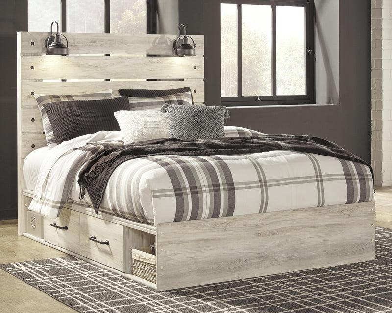 Cambeck Queen Panel Bed with 2 Storage Drawers