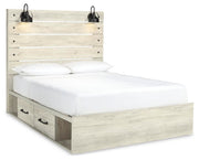 Cambeck Queen Panel Bed with Storage, Dresser, Mirror and 2 Nightstands