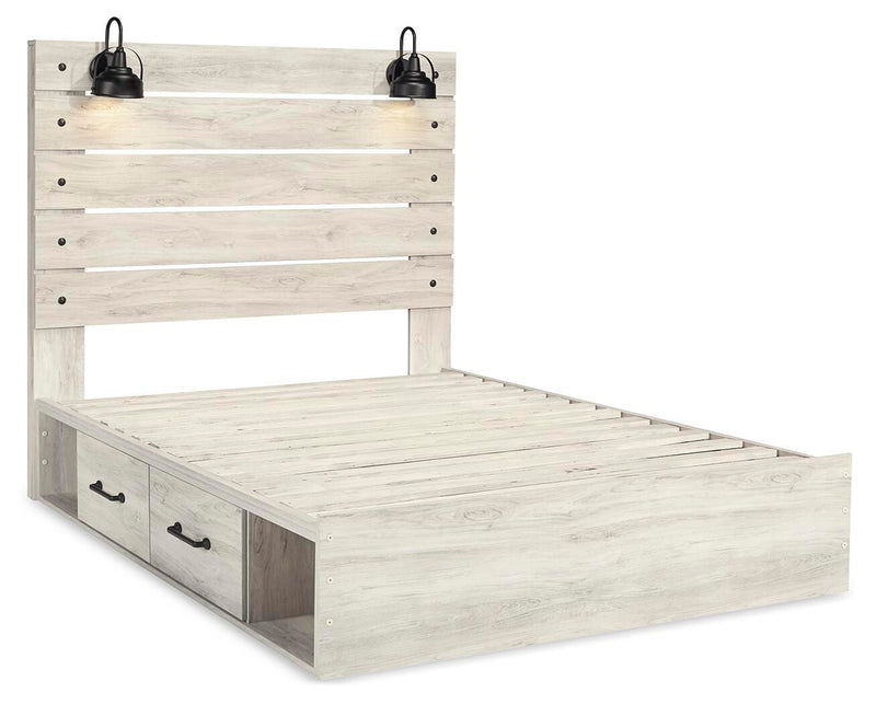 Cambeck Queen Panel Bed with Storage, Dresser, Mirror and 2 Nightstands