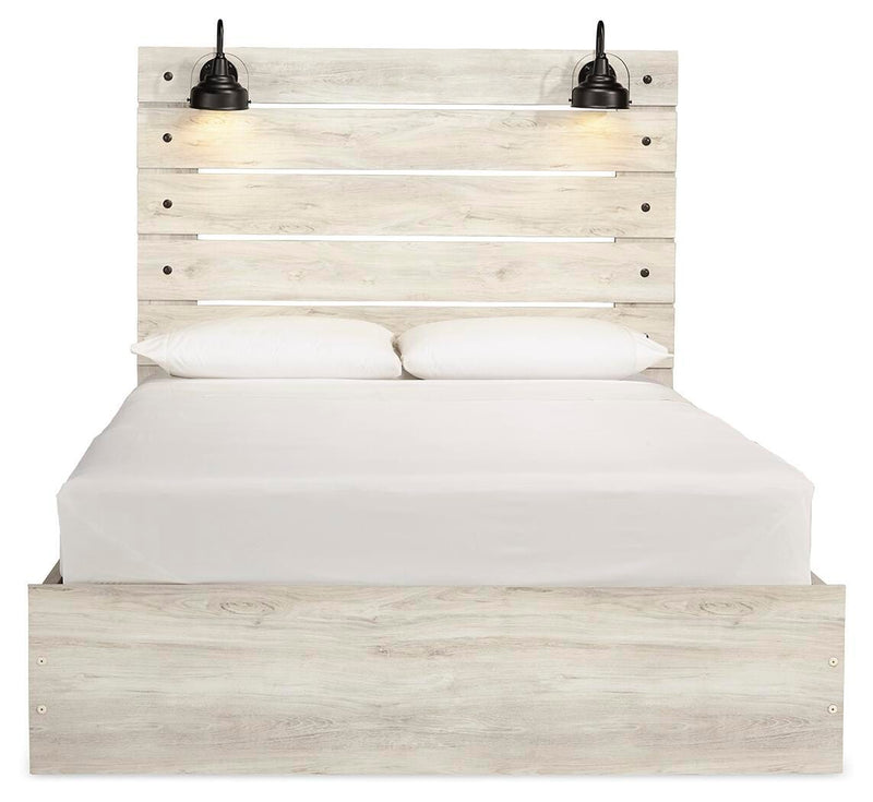 Cambeck Queen Panel Bed with Storage, Dresser and Mirror