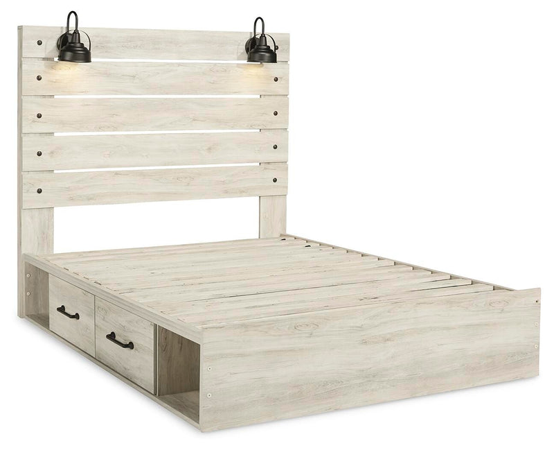 Cambeck Queen Panel Bed with Storage, Chest and Nightstand