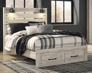 Cambeck Queen Panel Bed with 2 Storage Drawers