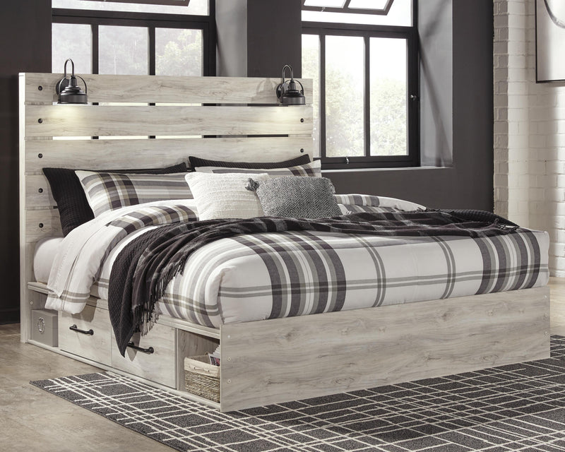 Cambeck King Panel Bed with 2 Storage Drawers