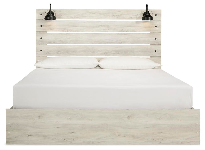 Cambeck King Panel Bed with 4 Storage Drawers